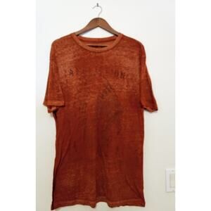 Affliction Live Fast Native American Headdress Graphic T-Shirt Women's SZ XL